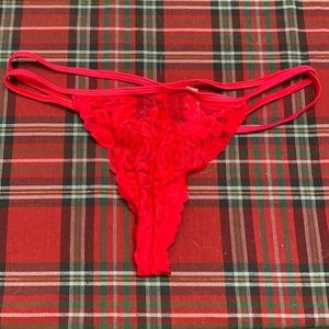 PINK large red underwear never worn